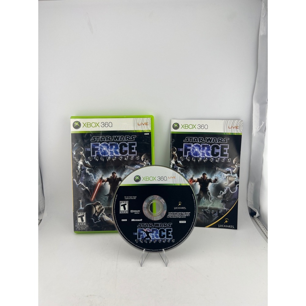 Star Wars The Force Unleashed Xbox 360 LucasArts 2008 CIB Complete Case Manual